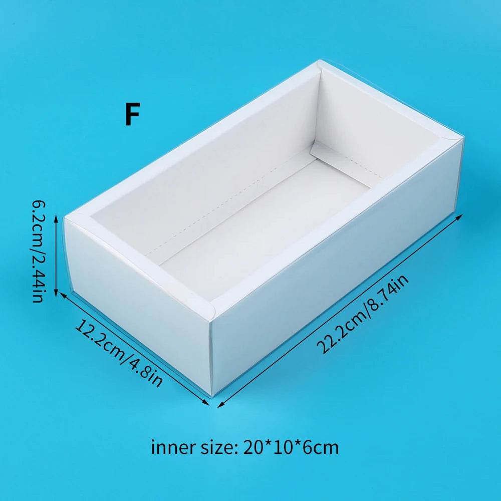 10Pcs Pull-Out Gift Boxes Drawer Kraft Paper Boxes with Clear Window Gift Jewelry Packaging Business Wedding Birthday Party - P12 Hub Europe