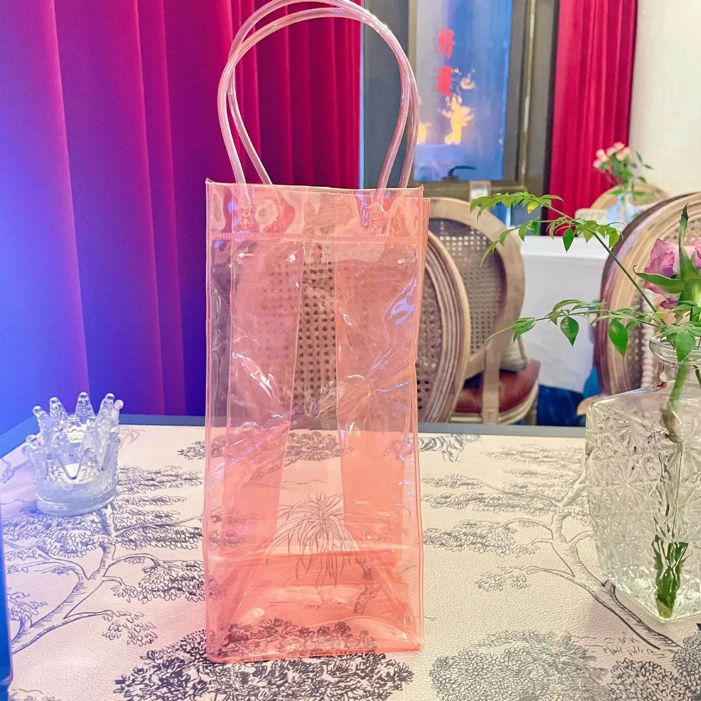 Ice Wine Bags PVC Anti-leakage Ice Bag Transparent Refrigerated Champagne Red Wine Bottle Whisky Eco-friendly Portable Ice Bags - P12 Hub Europe