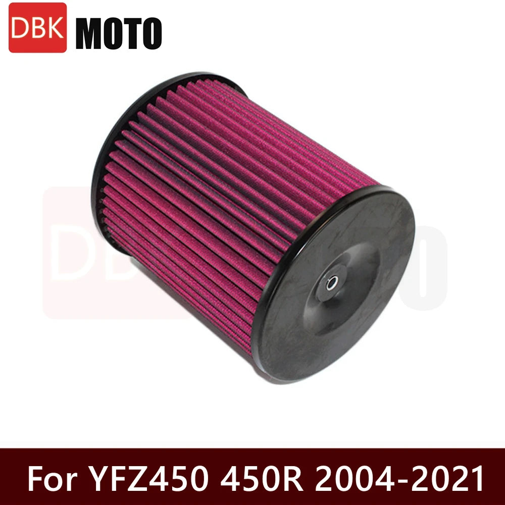For Yamaha YFZ450 YFZ450R YFZ 450 R 2004-2020 ATV High Flow Air Filter Intake Air Cleaner Element Replacement