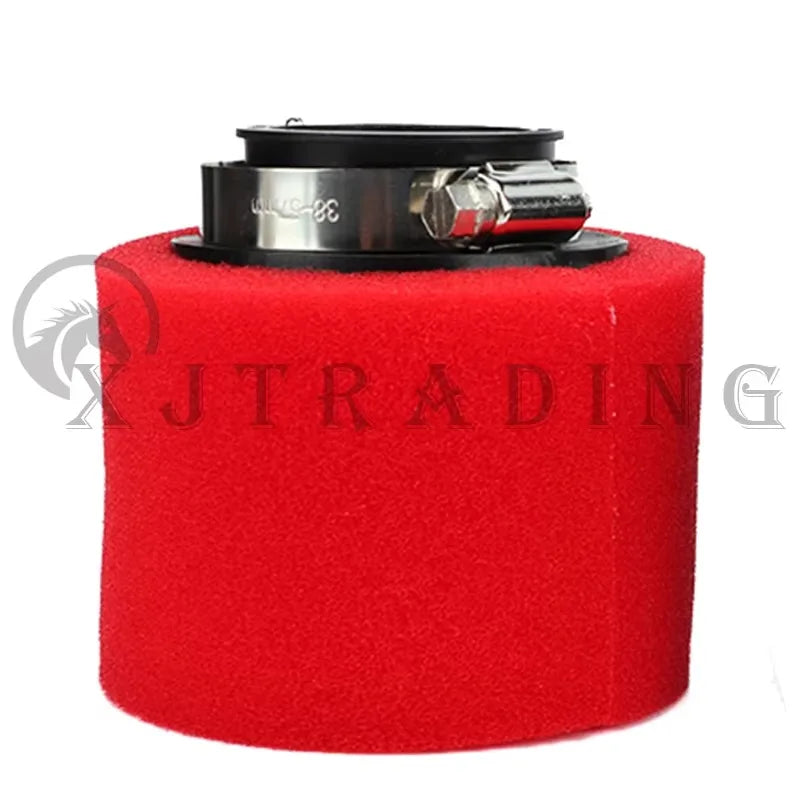 Foam Air Filter 35mm 38mm 42mm 45mm 48mm 50mm 60mm Sponge Cleaner Moped Scooter Dirt Pit Bike Motorcycle Black and Red