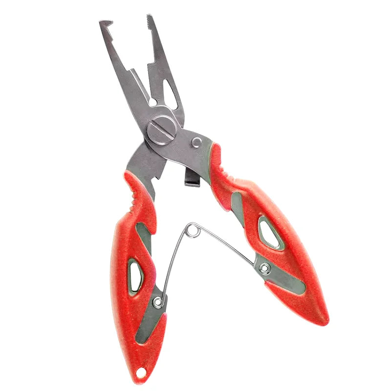 Multifunction Stainless Steel Fishing Pliers Tools Tackle Pliers Vise Knitting Flies Braid Scissors Set Fish Tongs Accessories