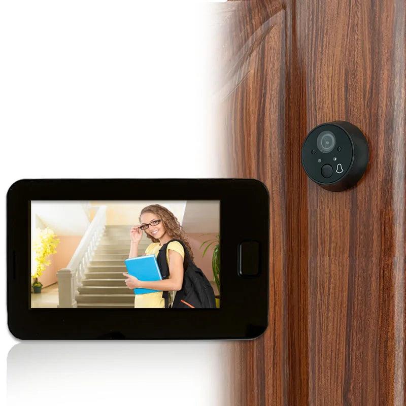 Peephole Viewer 4.3" Video 170° Wide Angle, IR Night Vision - P12 Hub Europe