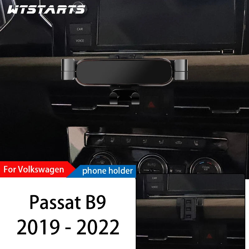 Car Phone Holder Mount Stand For Volkswagen Passat B7 B8 B9 2011-2022 Adjustable GPS Navigation Mobile Phone Bracket Accessories