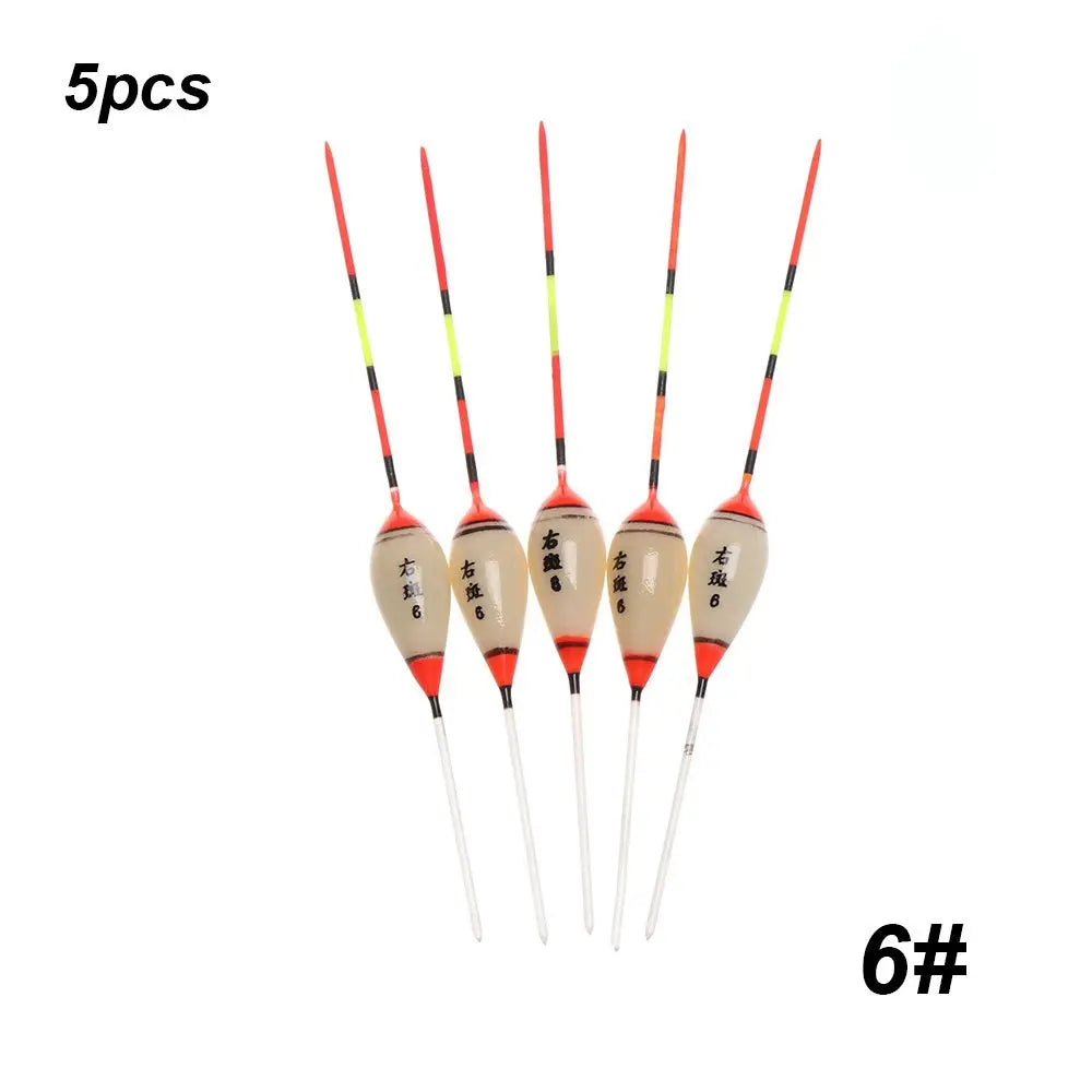 5pcs New Fishing Floats Balsa Flotteur Balsa Wood Wooden Floats Durable Portable Exquisite High Quality Floats Hot 3# 4# 10#