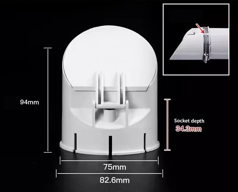 50-110mm Drainage Pipe Floor Drains Anti Odor Insect-proof Roof Cover Rain Tube Cap Strainer Plug Outdoor Balcony Pipeline Parts