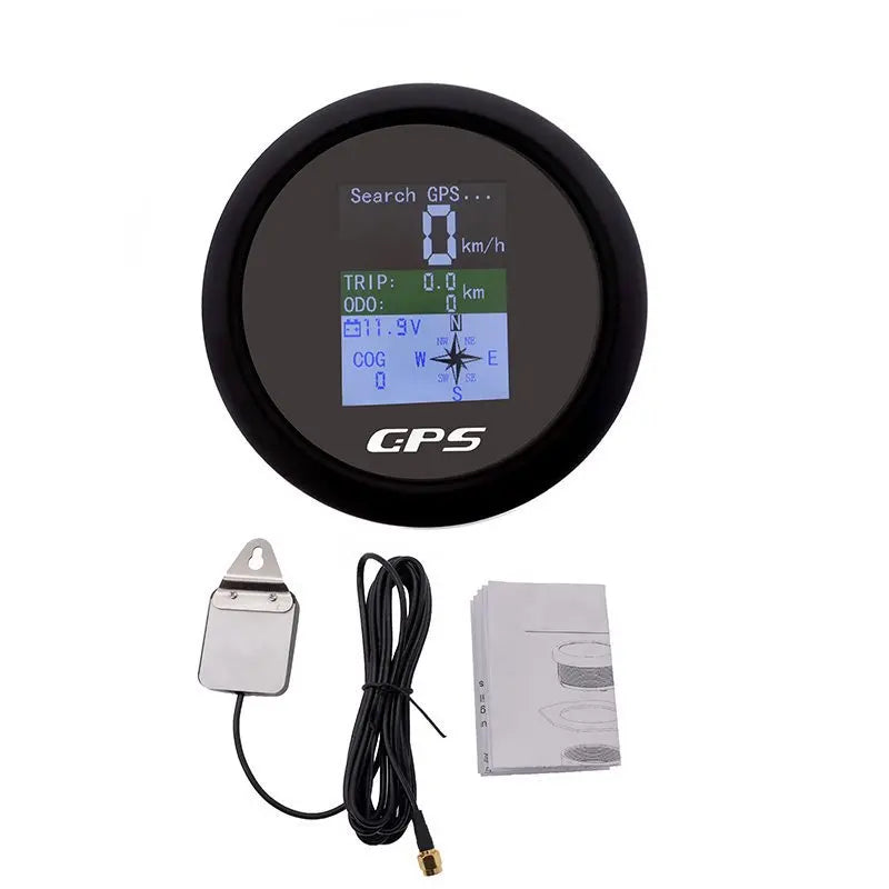 85mm GPS Speedometer Odometer Adjustable Trip ODO COG Voltmeter TFT Screen Speed Gauges For Motor Yacht Boat Car Outboard Engine