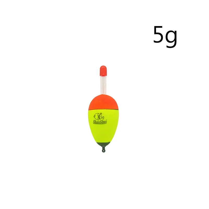 2/5/6Pcs EVA Luminous Fishing Night Float Light Stick Foam Plastic Bobber Sea Rock Fishing Floats Buoyancy Bobber