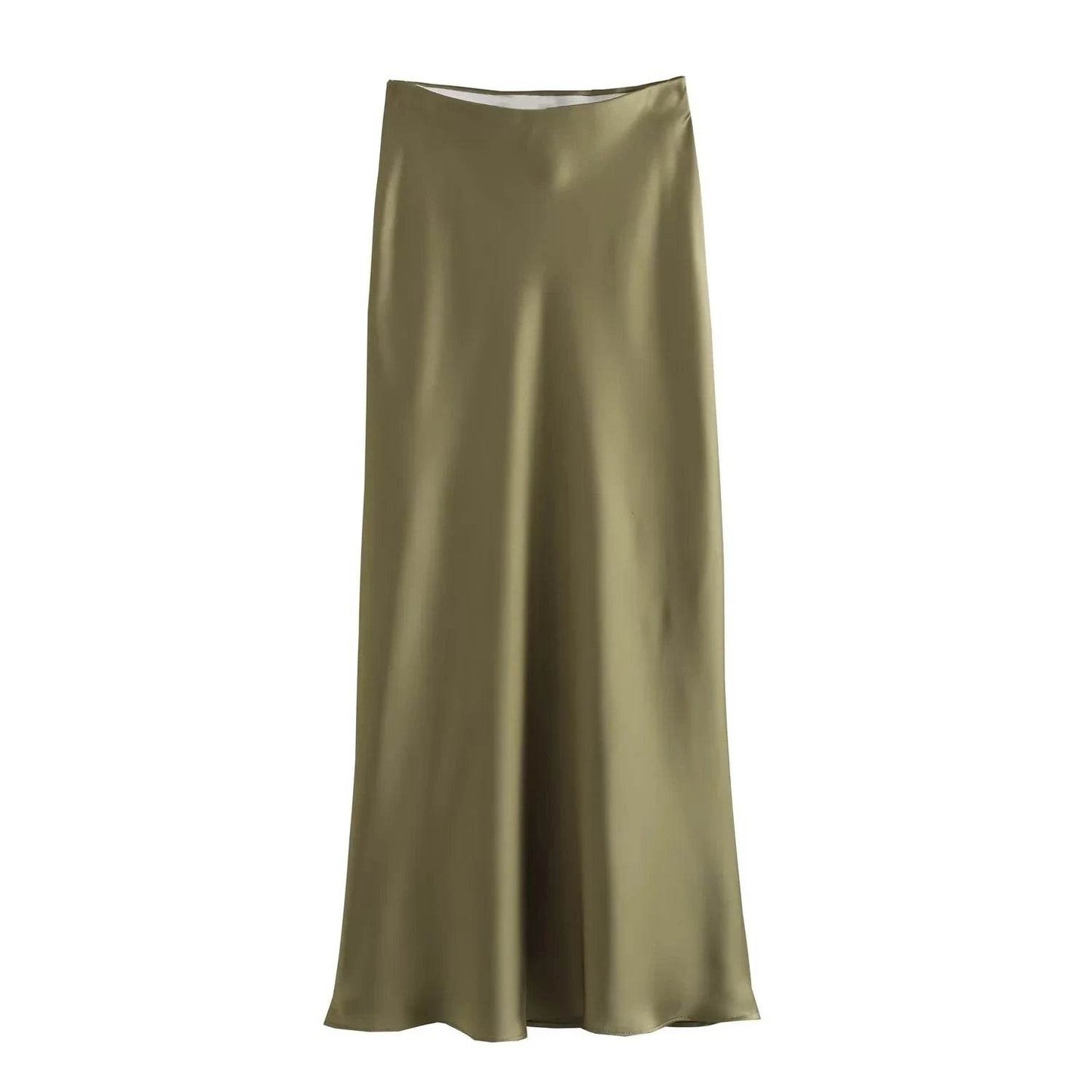 Women's Y2K Satin Midi Skirt - P12 Hub Europe