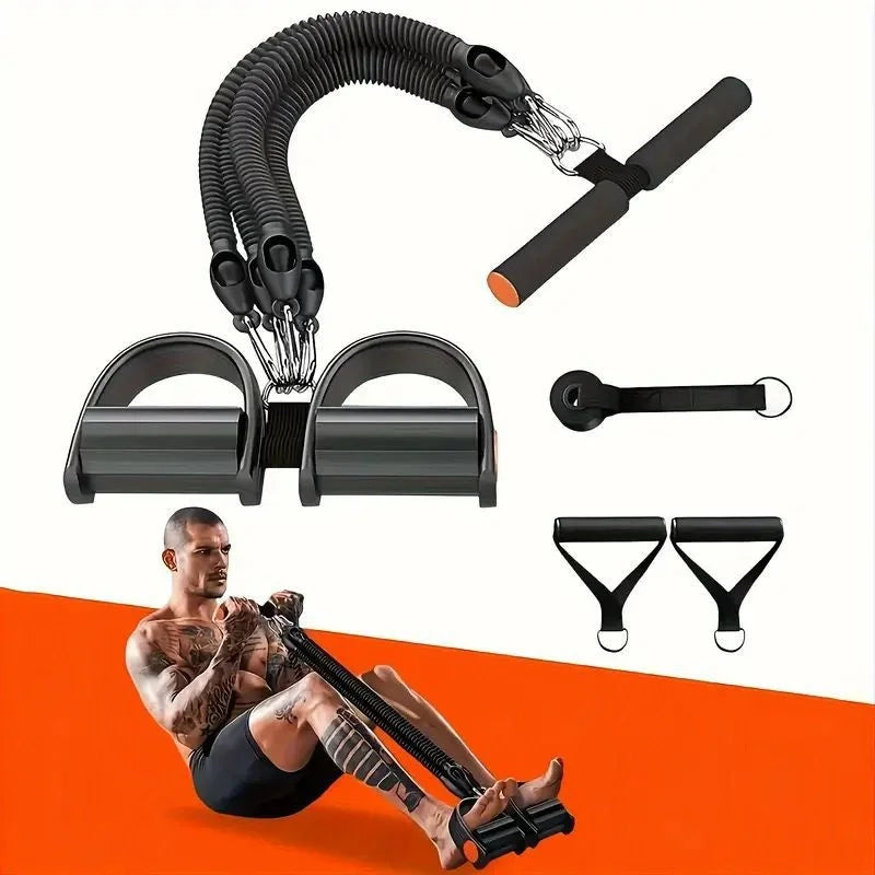 Pedal Tension Rope Elastic Resistance Band Home Fitness Equipment Abdominal Strength Training Core Workout Gear For Men Women