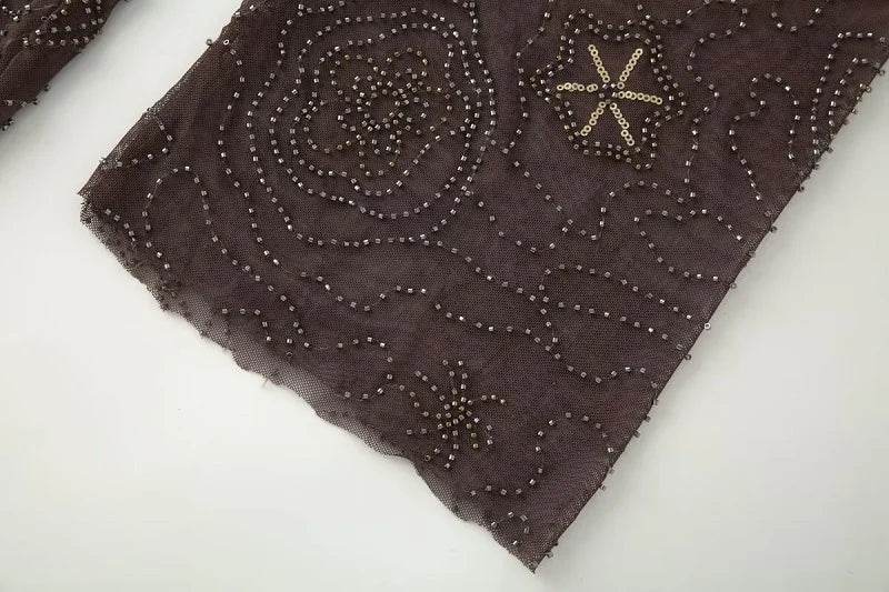 Sequin Baggy Wide Pants - P12 Hub Europe