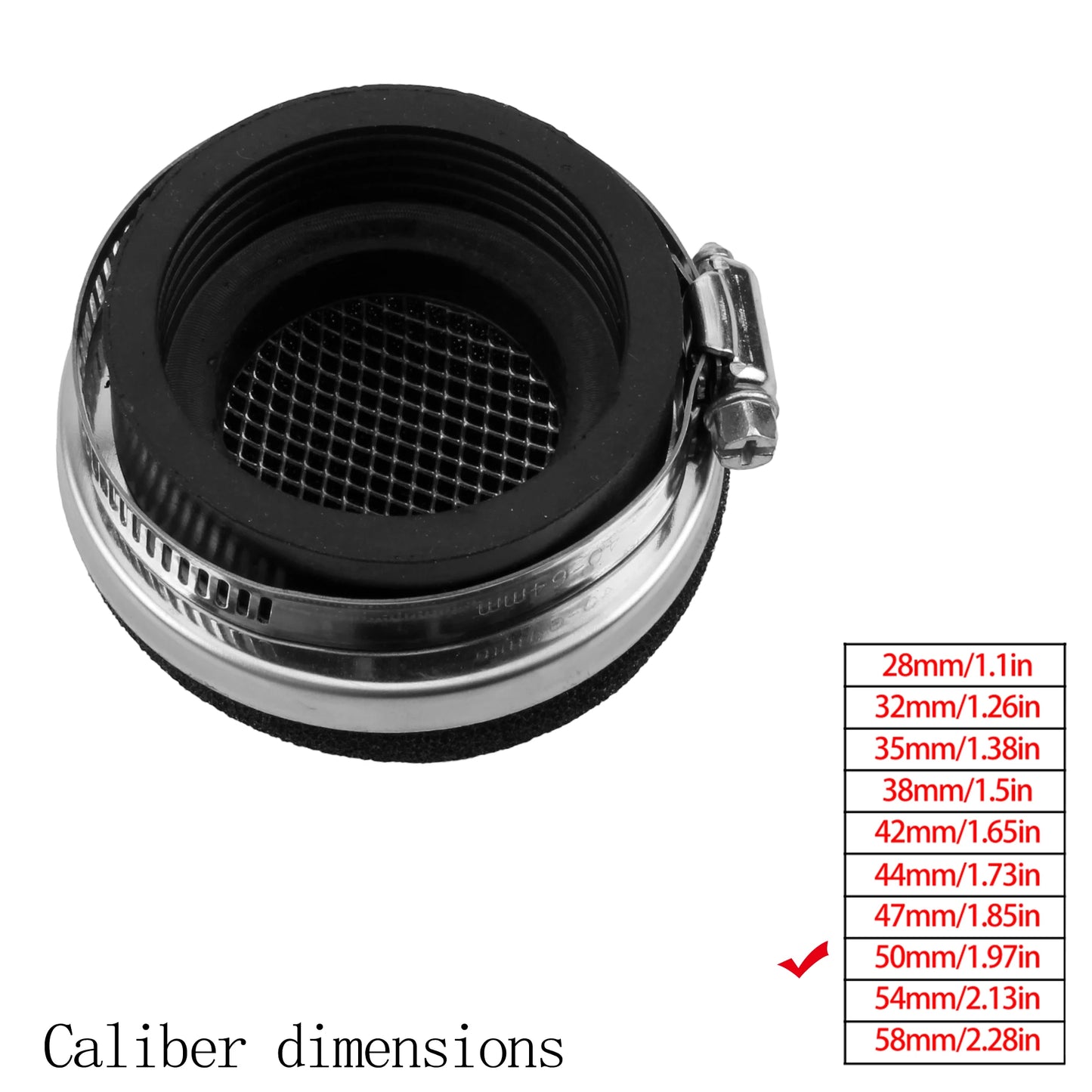 Motorcycle Air Filter Cleaner Air Filter 2 Stroke Engine Dirt Pit Bike Scooter 28/32/35/38/42/45/50/54/58MM Moto Parts