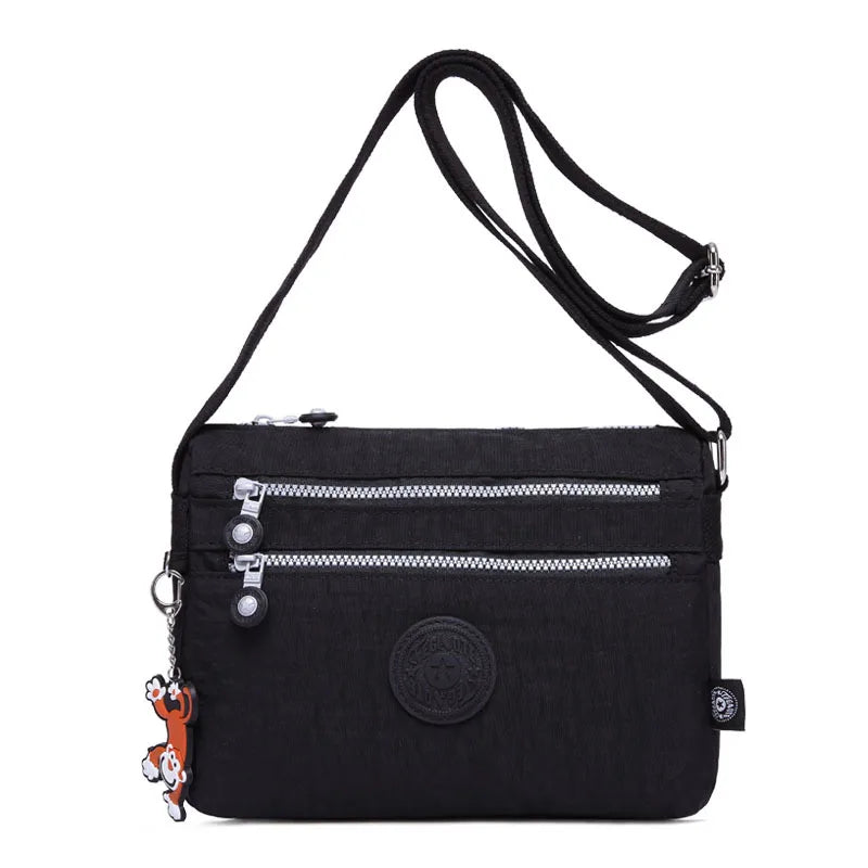High Quality Casual Nylon Men Women Shoulder Messenger Bag Girl Cross Body Phone Purse Lightweight Blue Black Red Purple M1562