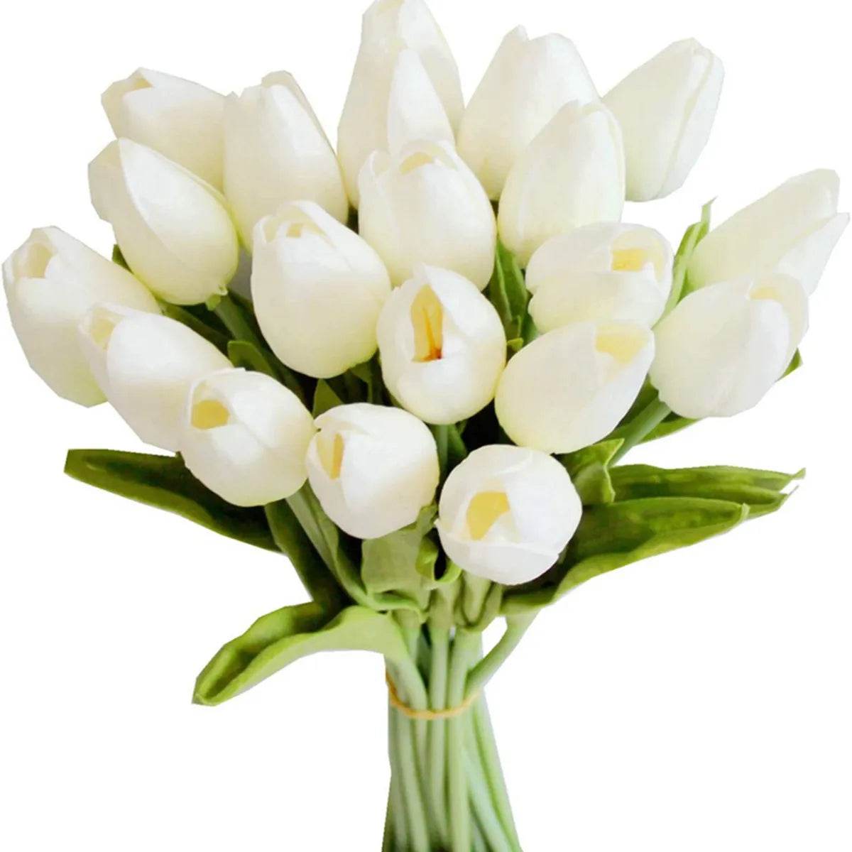 10Pcs Artificial Flower Realistic Touch Tulip Scrapbooking Vase Home Decor Wedding Garden Arch Garland Mother's Day Bouquet diy - P12 Hub Europe