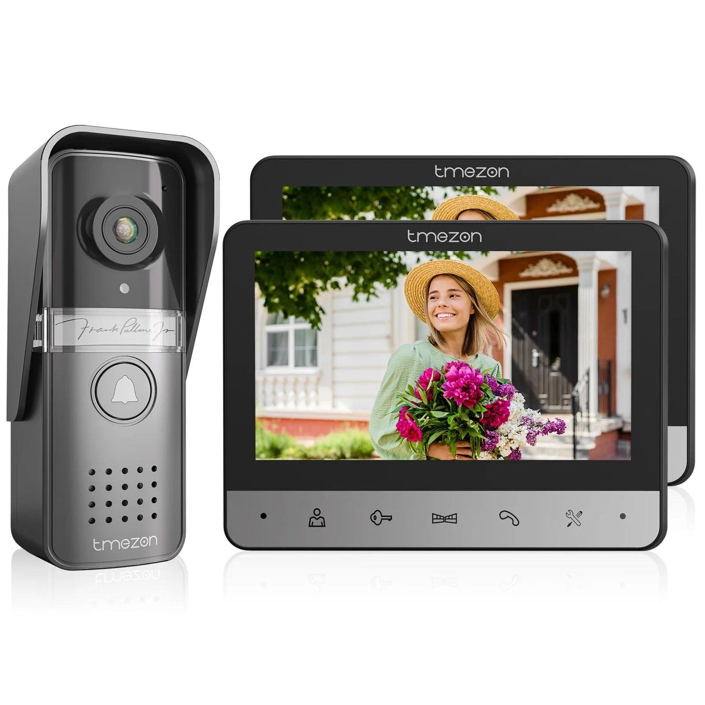 Doorphone 4-Wire Video 7" Display, 120° View, 2-Way Audio - P12 Hub Europe