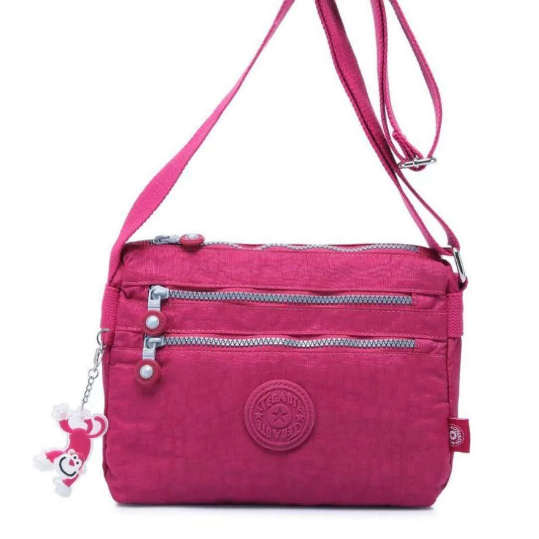 High Quality Casual Nylon Men Women Shoulder Messenger Bag Girl Cross Body Phone Purse Lightweight Blue Black Red Purple M1562