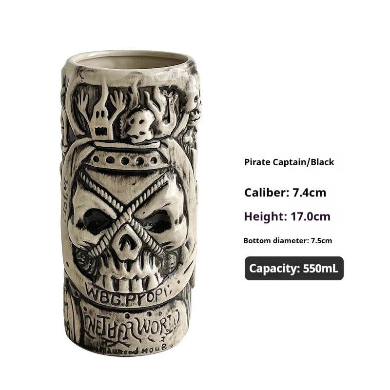 Personalized Hawaiian cocktail cups,tiki bar tiki cups,tiki mugs,creative cups, ceramic cups, zombie cups,drinkware - P12 Hub Europe