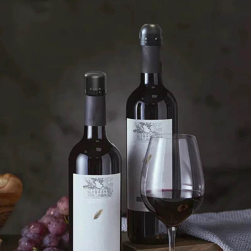 Wine Stopper 1/2 Piece Reusable Bar Accessories Silicone Sealing Champagne Cork Keep Wine Freshness Bottle Cap Barware Home - P12 Hub Europe