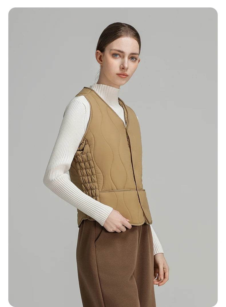 Women's Lightweight Down Vest - P12 Hub Europe