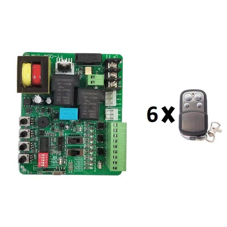 Control Board Sliding Gate 220V/110V Bluetooth, 433MHz Remote, Slow Stop - P12 Hub Europe