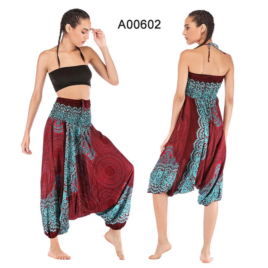 Women's Boho Harem Rayon Pants - P12 Hub Europe