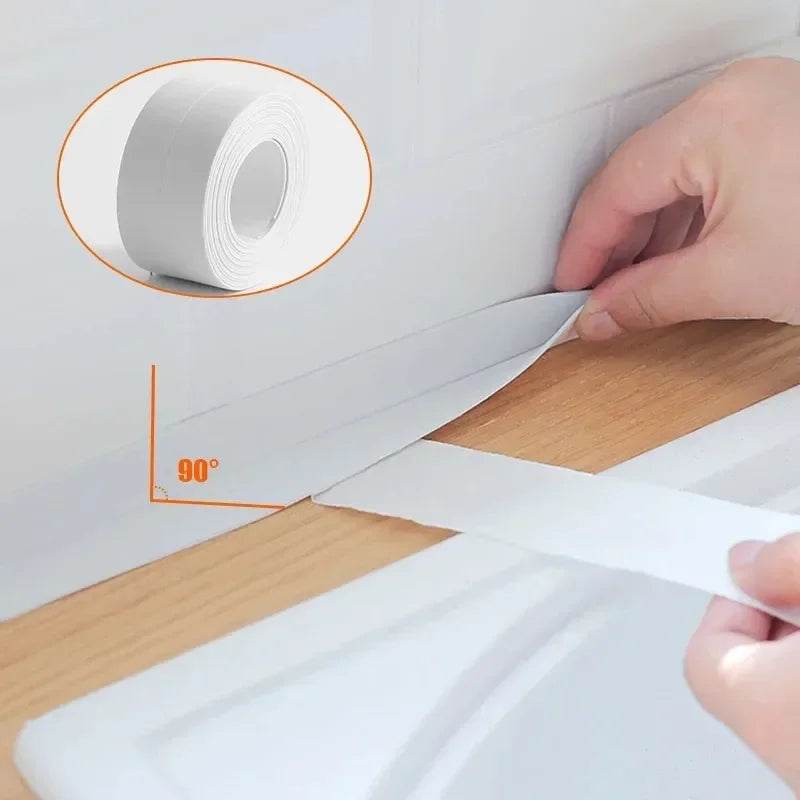 Waterproof Wall Tape Stickers Bathroom Kitchen Cardboard Seal Strip Bathroom Shower Sink Bathtub Caulk Tape Contour Home Posters - P12 Hub Europe