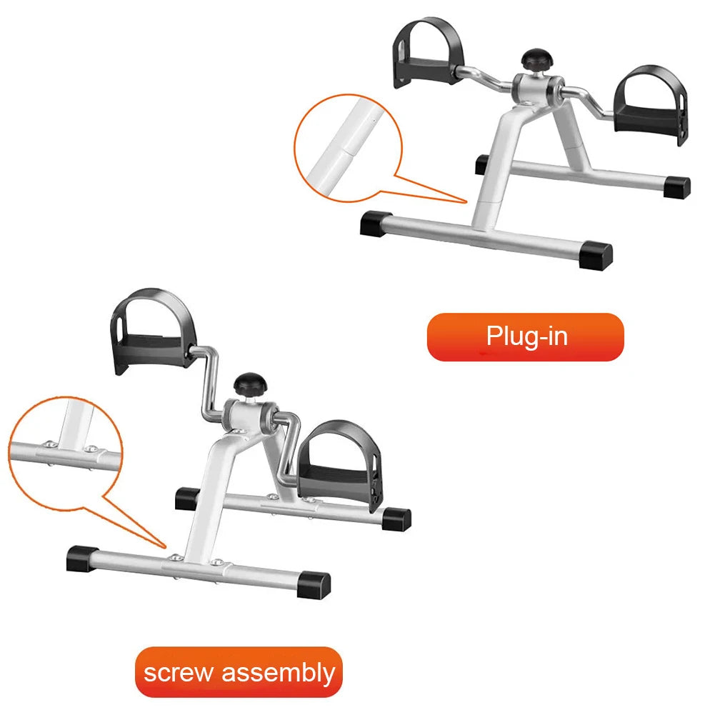 Mini Pedal Exerciser Exercise Bike Indoor Under Desk Bike Pedal Exerciser for Elderly Leg Rehabilitation Home Fitness Equipment