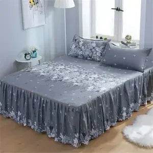Stylish Single-piece Bed Circumference Skirt, Korean Version Bedspread & Coverlet, Fade-Resistant Design - P12 Hub Europe