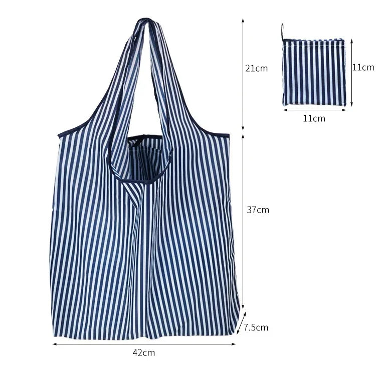 Large Reusable Shopping Bag for Women Shopper Tote Folding Bag Eco-Friendly Reusable Foldable Grocery Case Handbags Storage Bags