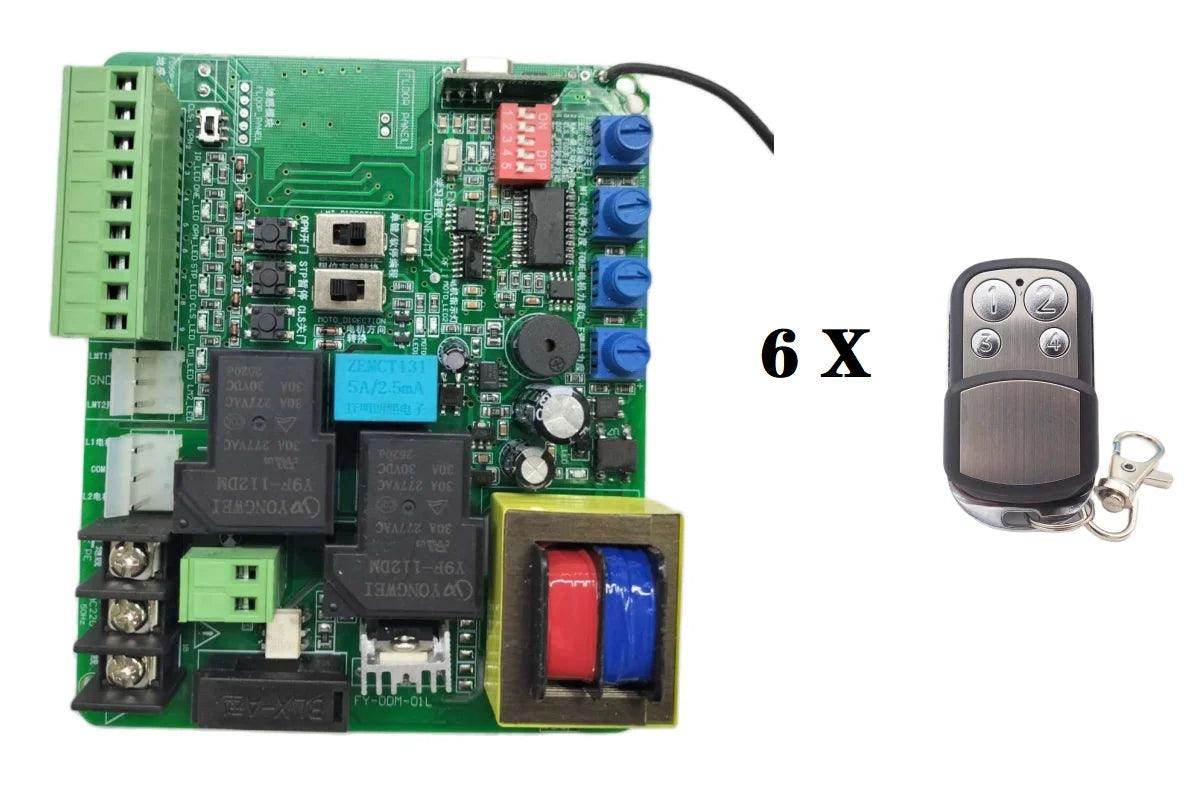 220V AC Garage/Sliding Door Control Panel | Magnetic/Spring Limit, Delay - P12 Hub Europe