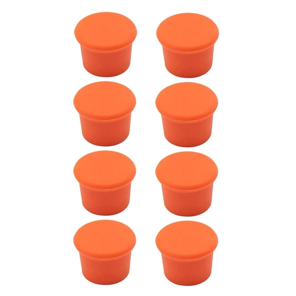 8Pcs Wine Stoppers Reusable Silicone Wine Corks Wine Bottle Stopper Beverages Beer Champagne Sealed Bottle Cap Keep Wine Fresh - P12 Hub Europe