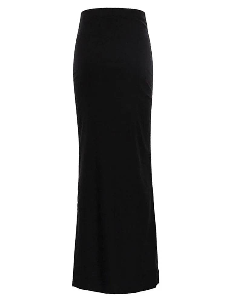 Women's Black Maxi Skirt - P12 Hub Europe