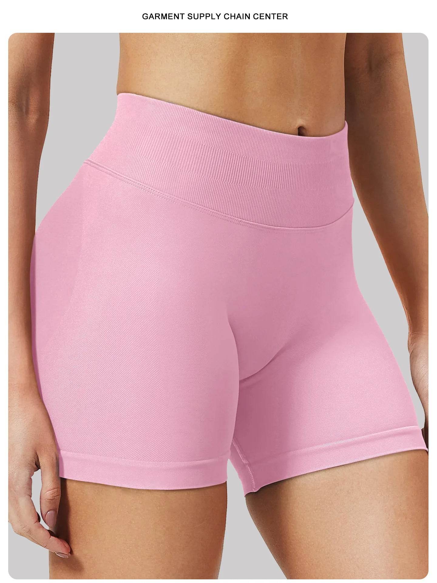Seamless Scrunch Bum Gym Shorts - P12 Hub Europe