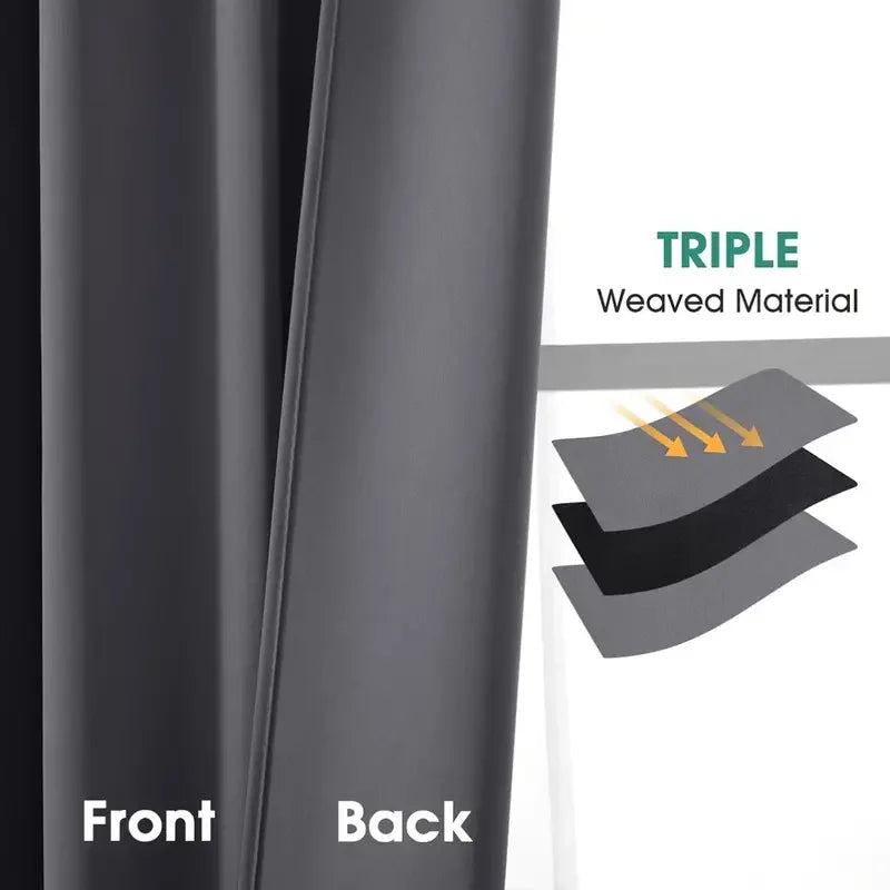 2PCS Car Curtains Privacy Window Curtains Side Window Sunshades Thermal Interior Accessories For Camper Caravans Motorhome