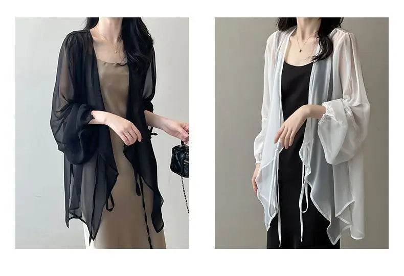 Women's V-neck Chiffon Loose Shirt - P12 Hub Europe