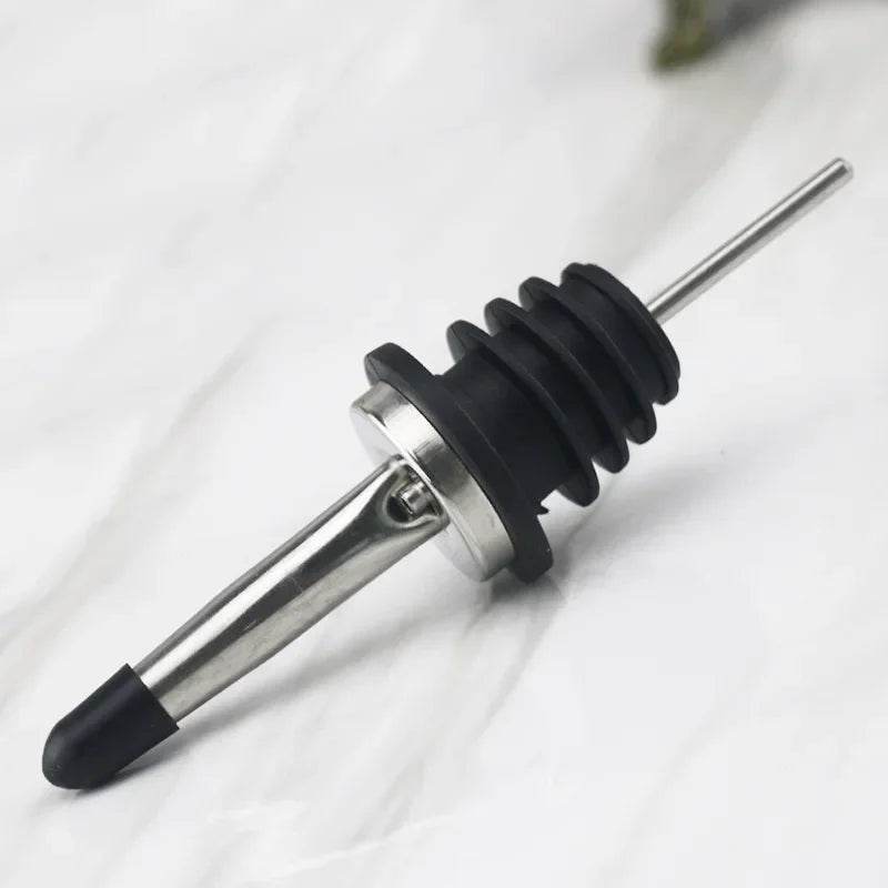 Stainless Steel Wine Olive Oil Pourer Dispenser Spout Glass Bottle Pourer Cap Spout Stopper Mouth Dispenser Bartender - P12 Hub Europe