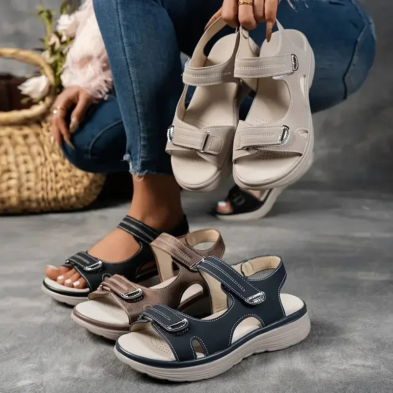 New Summer Casual Platform Sandals Women Comfortable Fashion Thick Sole Outdoor Sports Sandals Non Slip Wading Beach Shoes Women