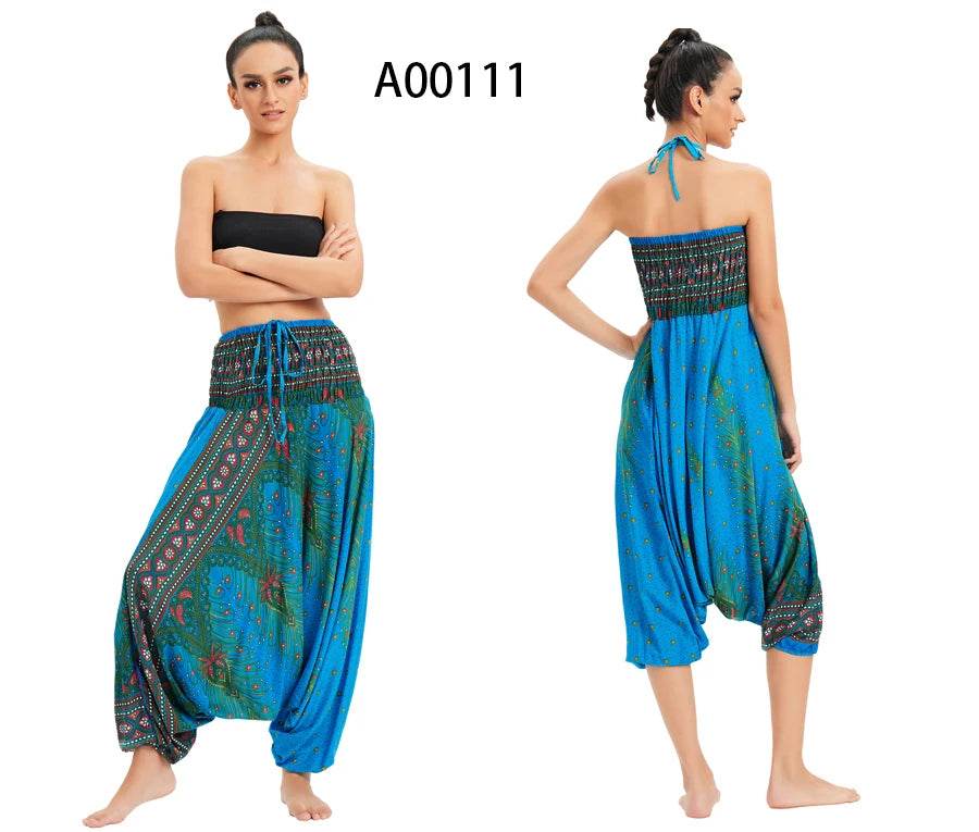 Women's Boho Harem Rayon Pants - P12 Hub Europe