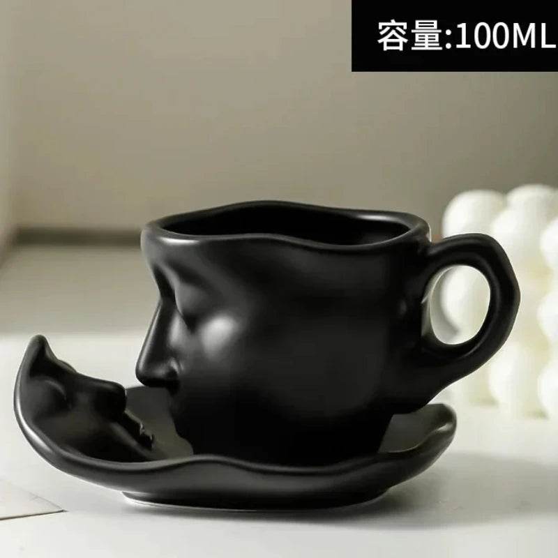 & Face Love Kissing Coffee Cups Mugs,creative Ceramic Mugs Coffee Cup Artistic Kiss Ceramic Coffee Cups Office Cup Wedding Gifts - P12 Hub Europe