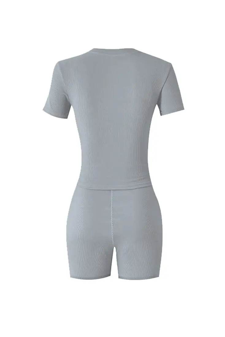 Ribbed Summer Lounge Shorts Set - P12 Hub Europe