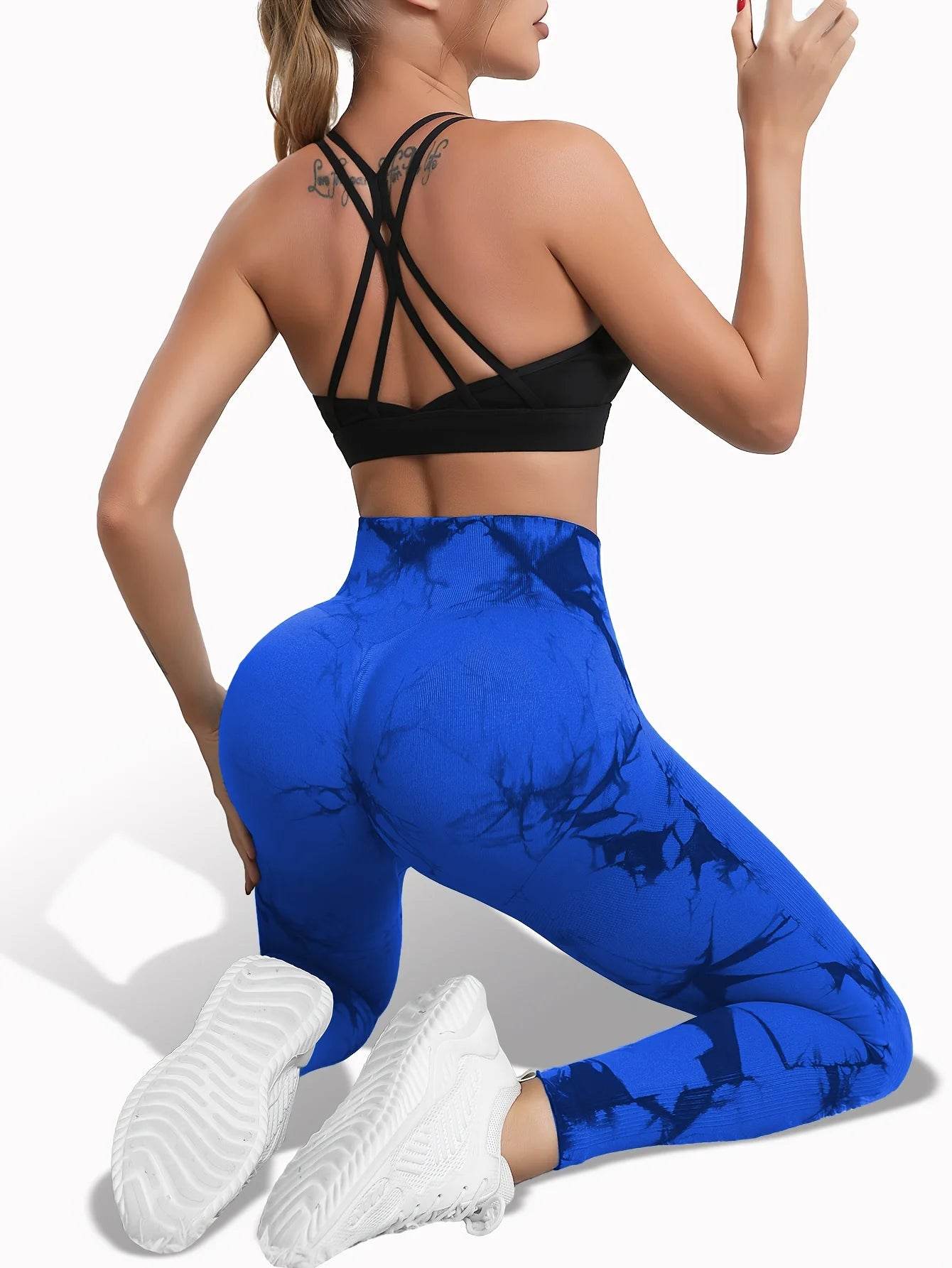 Tie Dye Seamless Butt Lift Leggings - P12 Hub Europe