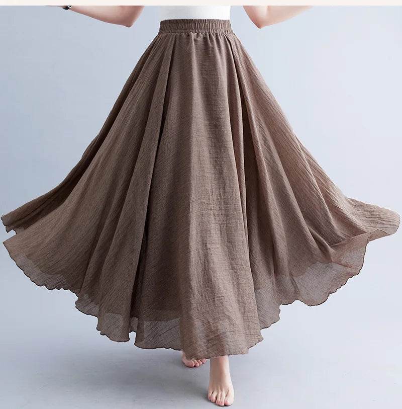 Mori Girl Cotton Linen Skirt - P12 Hub Europe
