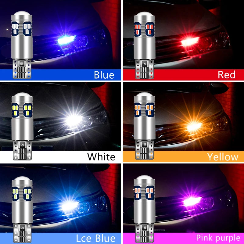 For Seat Ibiza 6J 6P 2009-2013 2014 2015 2016 2PCS 12V T10 W5W LED Car Clearance Lights Parking Lamps Width Bulbs Accessories