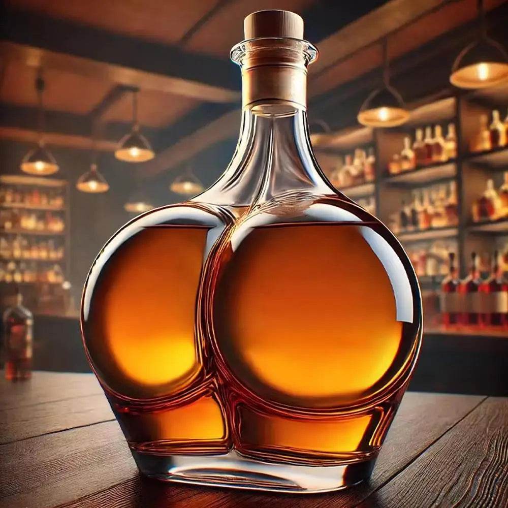 Creative Whiskey Bottle Decanter Realistic Novelty Glass Jug Liquor Bottle Whiskey Wine Brandy Scotchs Bourbon Vodka Decanter - P12 Hub Europe