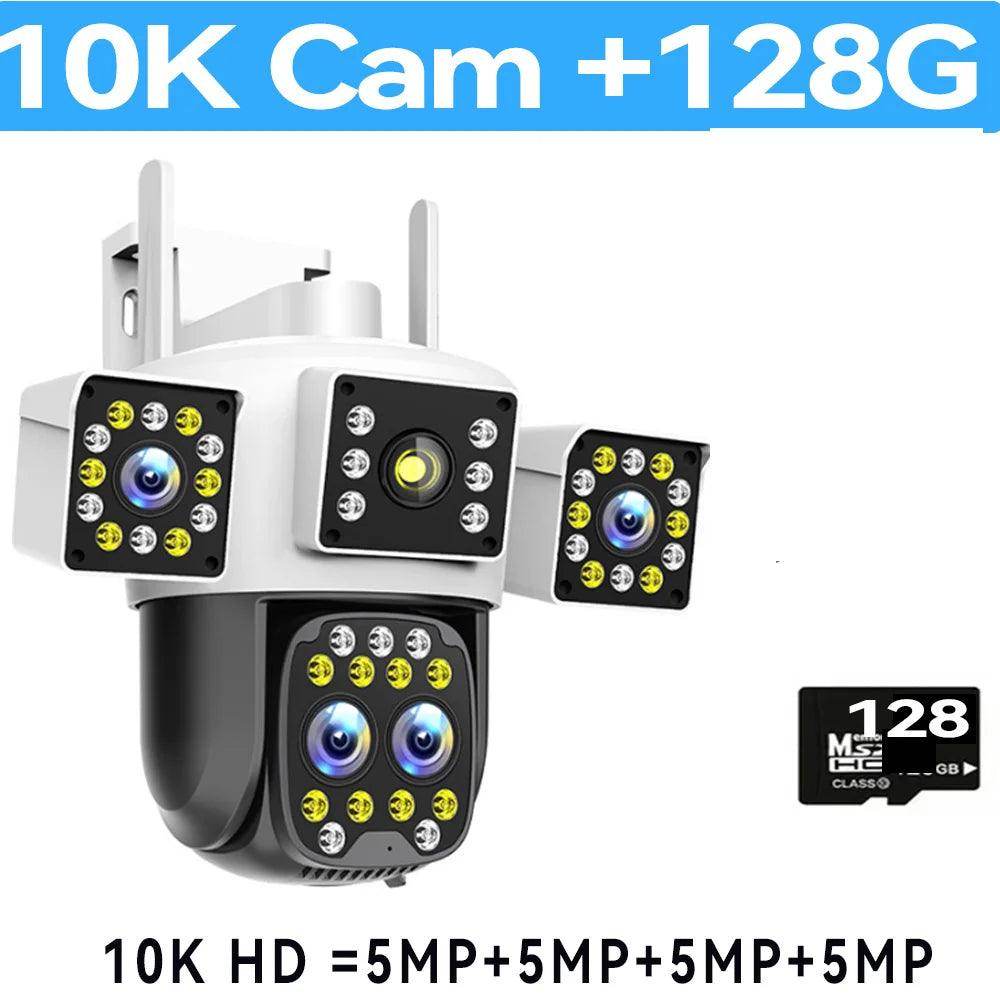 10x Zoom 4-Lens WiFi Cam 10K/20MP, Auto Track, Night - P12 Hub Europe