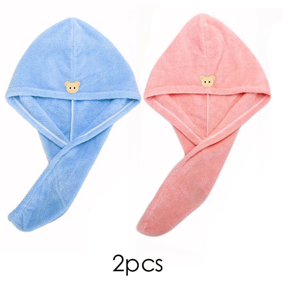 Quick-dry Hair Towel Women Hair Drying Hat Cap Hat Bath Hat Microfiber Solid Towel Cap Super Absorption Turban Hair Dry Cap - P12 Hub Europe