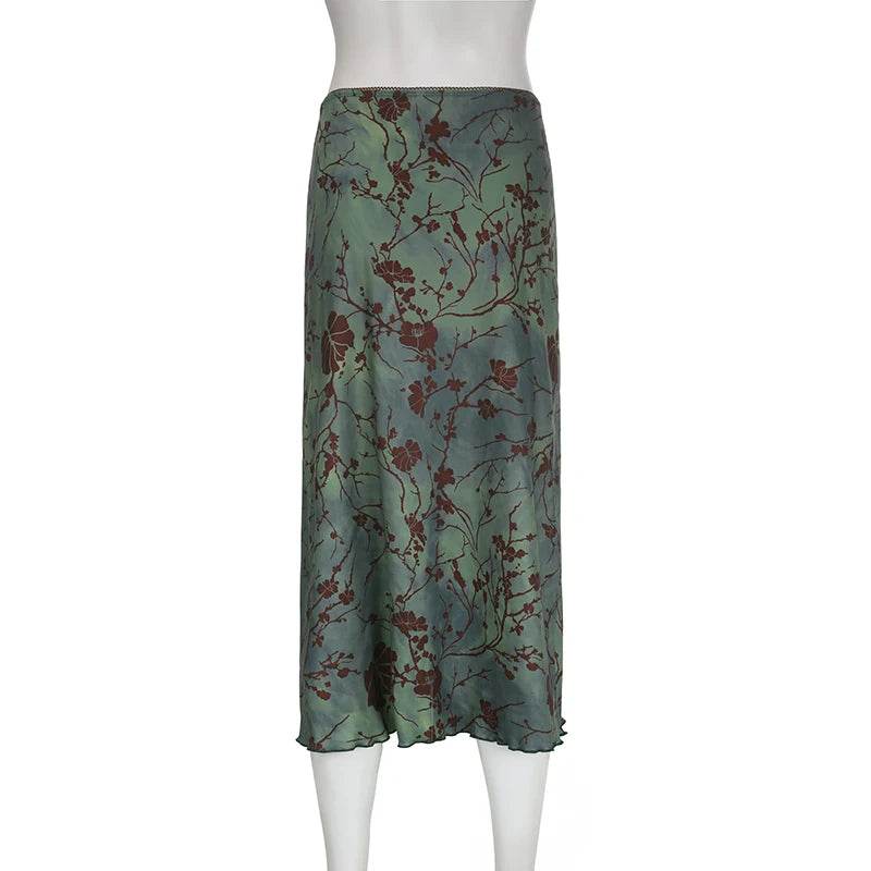 Floral Print Low Rise Skirt - P12 Hub Europe