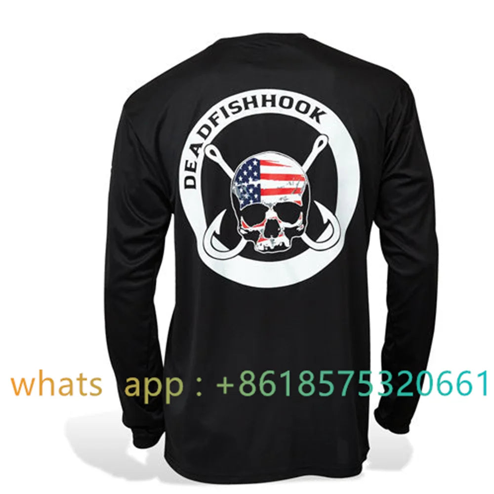 Fishing Apparel Summer Outdoor Kids Long Sleeve T-shirt Fish Wear Sun Protection Breathable Children's Angling Hiking Clothing