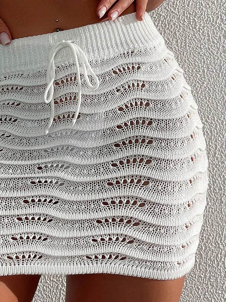Beach Hollow Knit Short Skirt - P12 Hub Europe