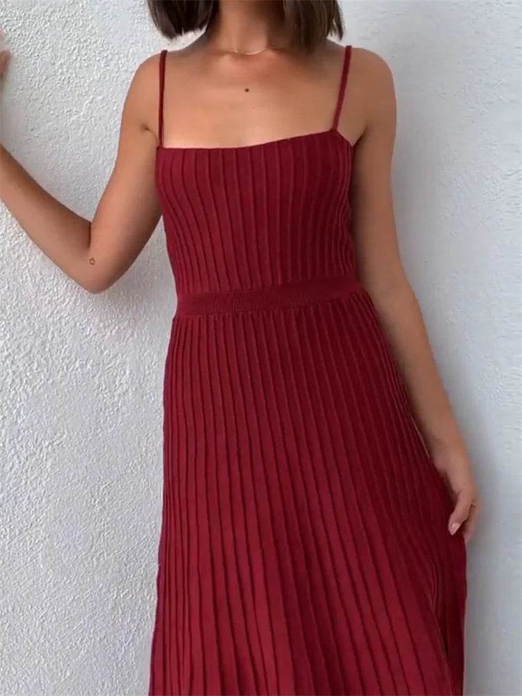 Tossy Backless Ribbed Maxi Dress - Summer Style - P12 Hub Europe
