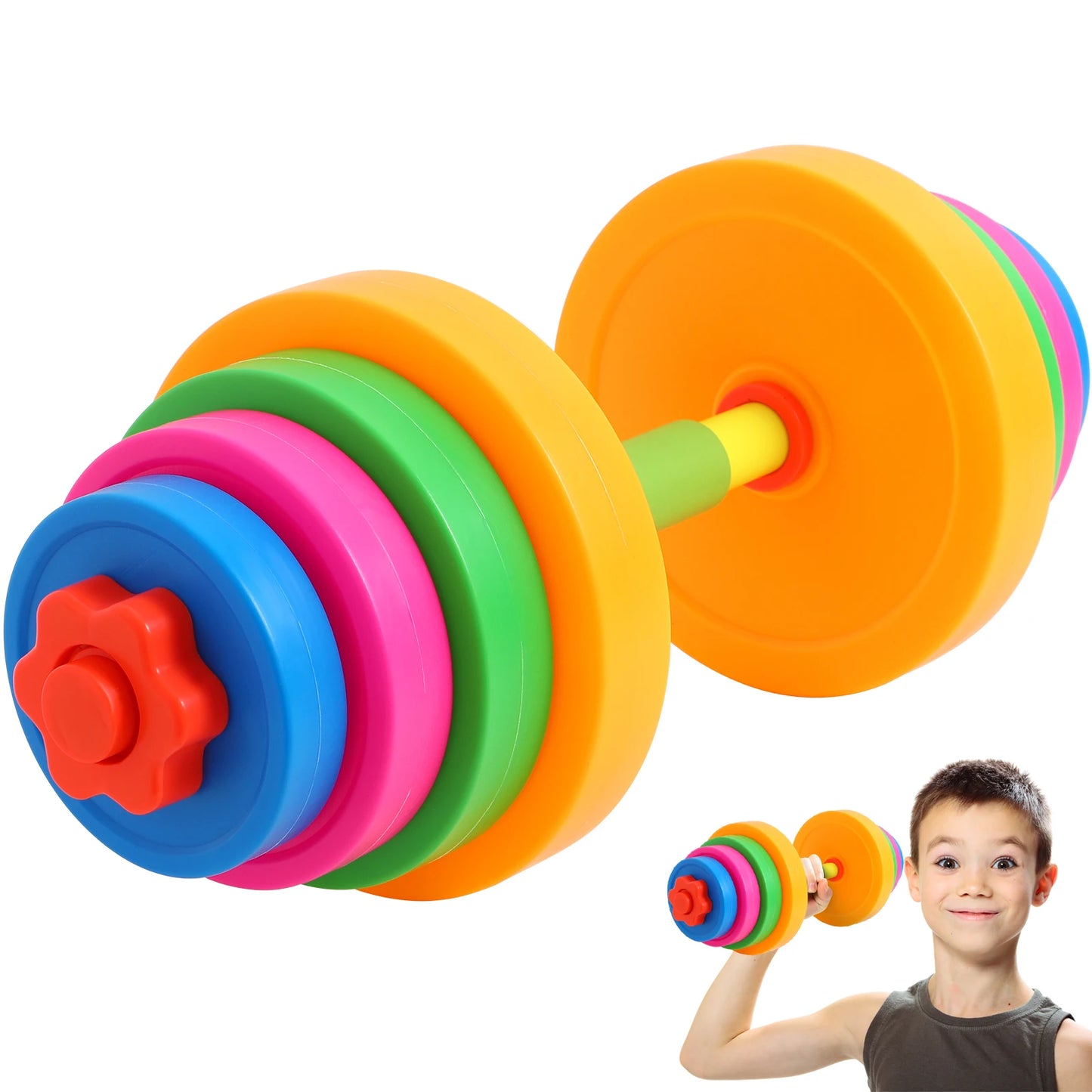 Children Dumbbell Sports Toys Parish Outdoor Activity Games Aids Adjustable Weight Dumbbells Grow Up Physical Training Boys Game